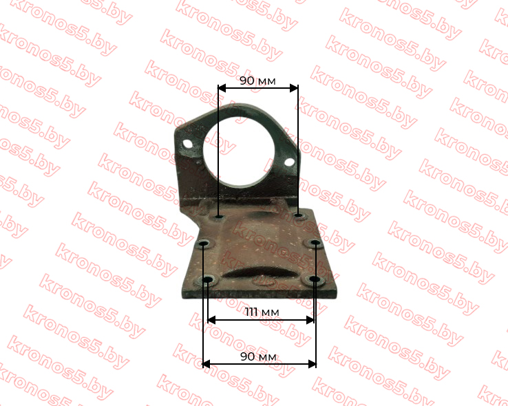 «Кронштейн крепления стартера Тип-2 (L-120 мм, М12 d-82 мм, h-33 мм) S195 S1100 S1105» - фото 5