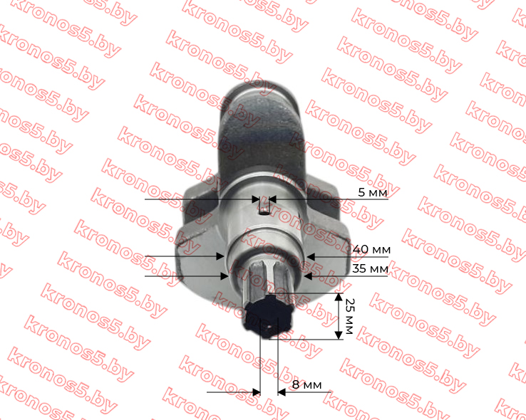 «Коленвал голый под шлиц ф=25 мм 186F» - фото 2
