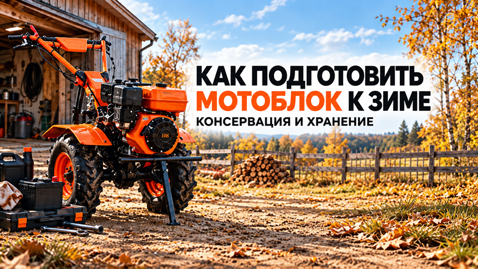 Как подготовить мотоблок к зиме: консервация и хранение