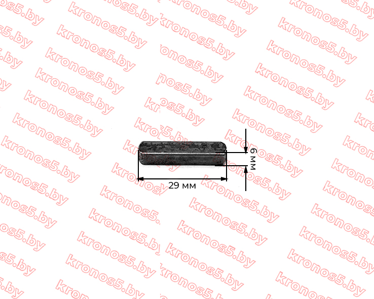 «Шпонка (29*6*6 мм) звездочки привода малого редуктора 18 мм» - фото 3