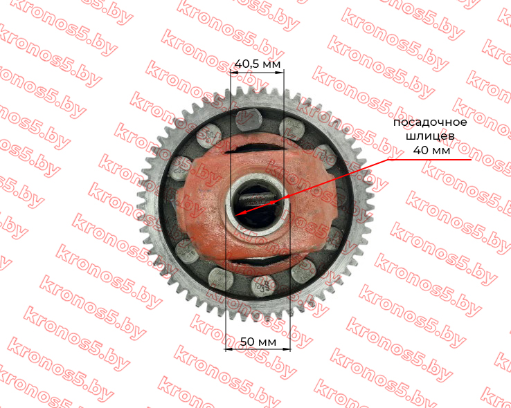 «Дифференциал заднего моста в сборе с шестерней Z-61 для трактора SF240 (6 шлицов)» - фото 3