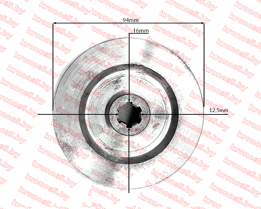 «Шкив роторной косилки к минитрактору/мотоблоку под шлиц (профиль А)» - фото