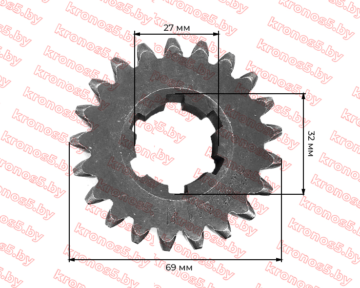 «Шестерня КПП Z-6/21 Xingtai 24B, Shifeng 244,Taishan 24» - фото 3