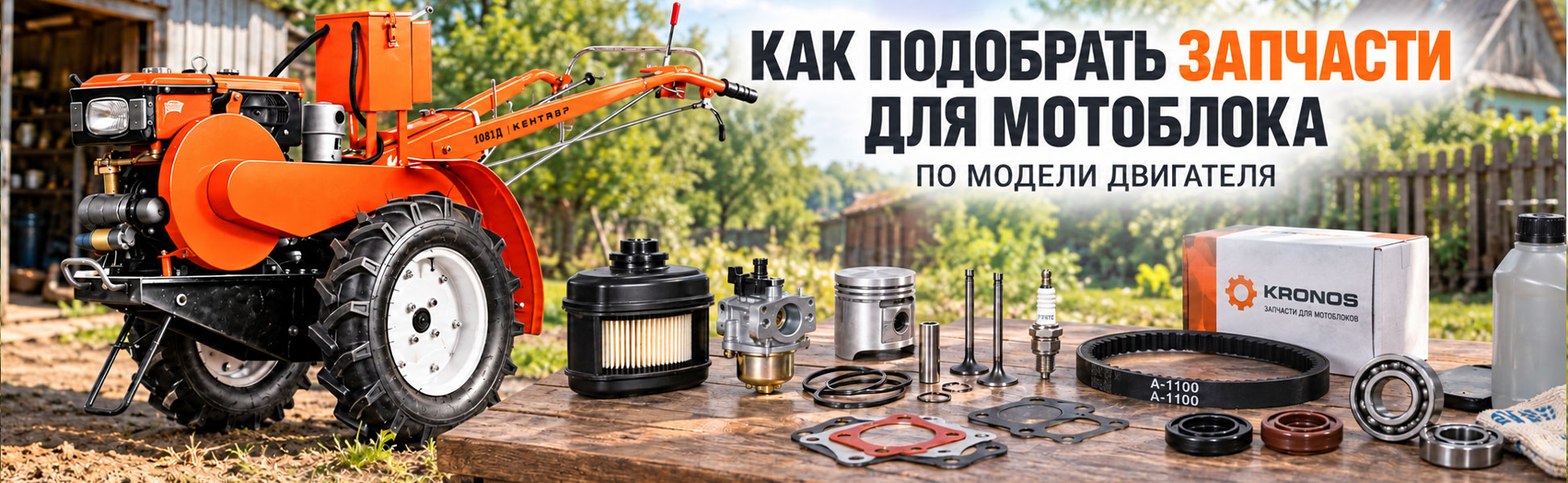 Как подобрать запчасти для мотоблока по модели двигателя