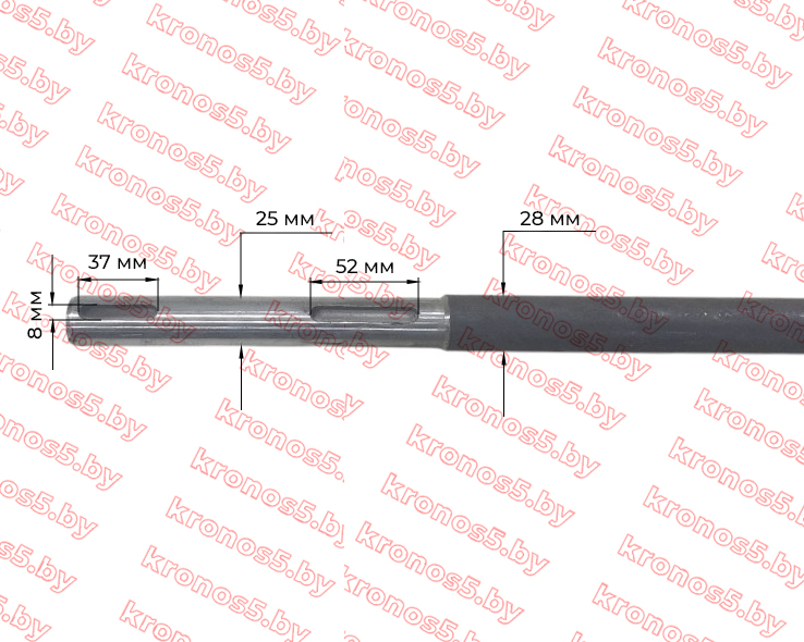 «Вал промежуточный редуктора косилки Wirax Z-069» - фото 5