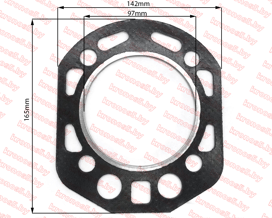 «Прокладка головки блока цилиндров ГБЦ R190/190N 97 мм» - фото