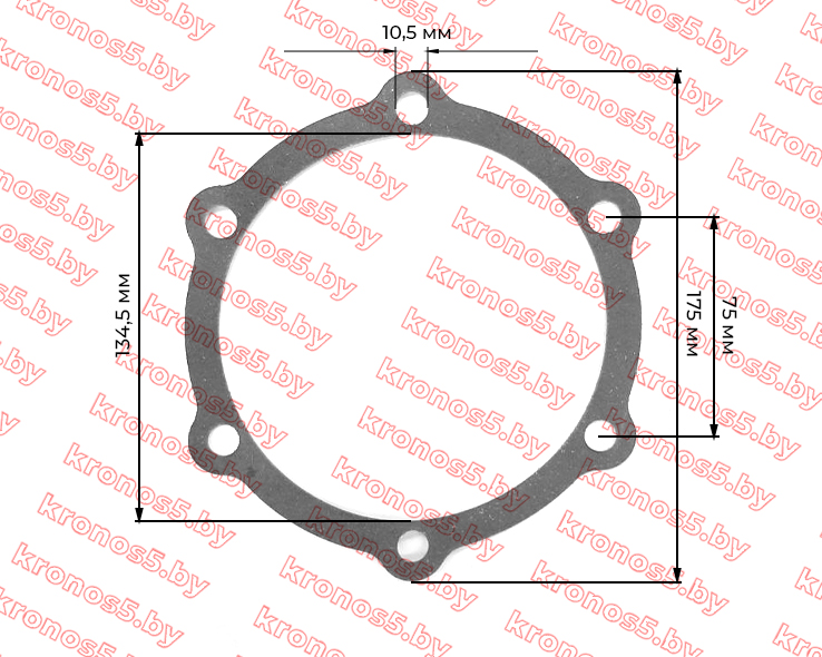 «Прокладка боковой крышки редуктора  9-18 л.с.» - фото 2