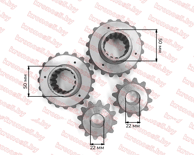 «Комплект шестерен и саттелитов заднего моста 20/12 зуд 15 шл» - фото 3
