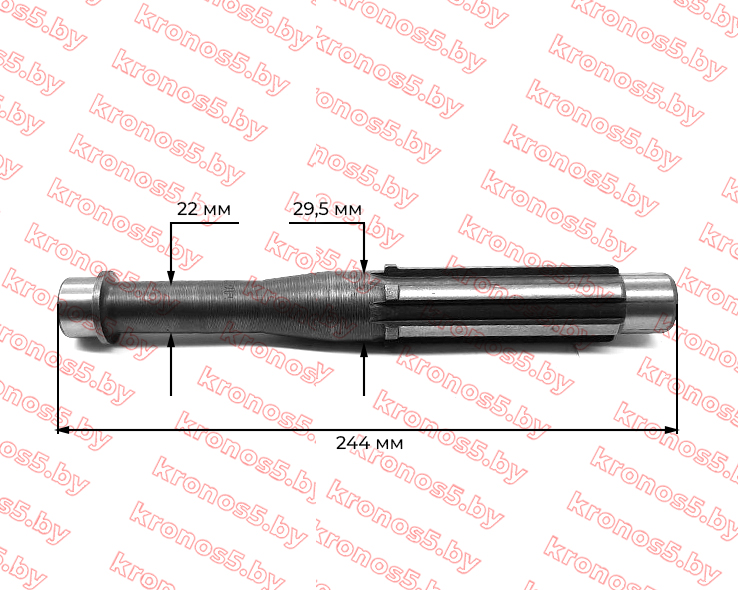 «Вал 2 КПП L-244 мм Кентавр/Синтай 220/224» - фото 2