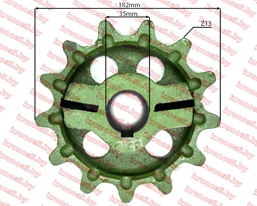 «Звездочка с бокшей ведущая переднего транспортера к картофелекопалке Z-609 Ф=35 мм» - фото «Звездочка с бокшей ведущая переднего транспортера к картофелекопалке Z-609 Ф=35 мм» - фото