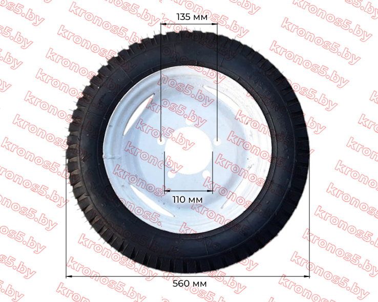 «Колесо в сборе 4,50-14 (5 болтов)» - фото 2