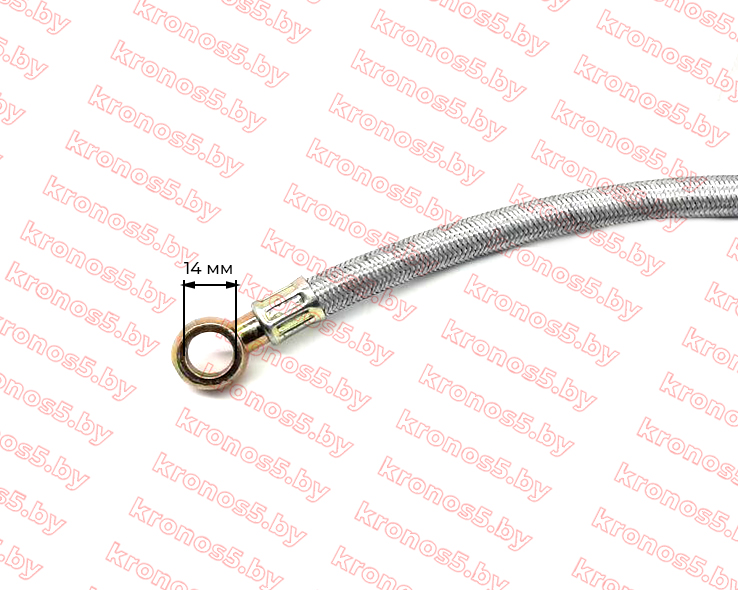 «ТОПЛИВОПРОВОД 14/14 мм  (шланг с штуцерами) от фильтра к ТНВД 530 мм» - фото 3