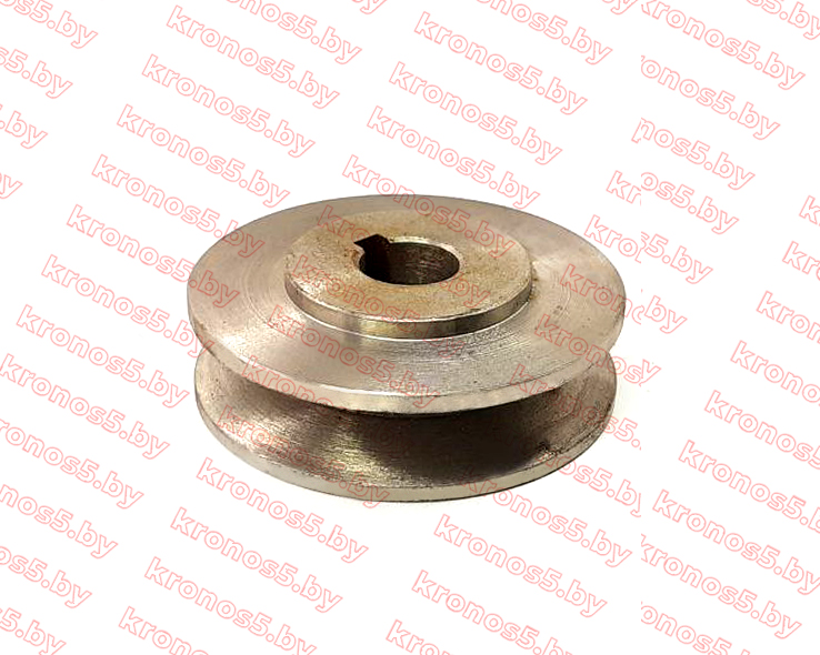 «Шкив (ролик) натяжителя приводного ремня роторной косилки к минитрактору под шпонку ф=18/79» - фото