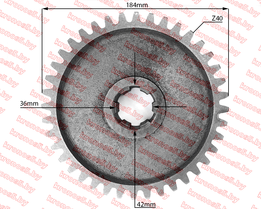«Шестерня конечной передачи ведомая Z-40 (на полуоси)» - фото 3