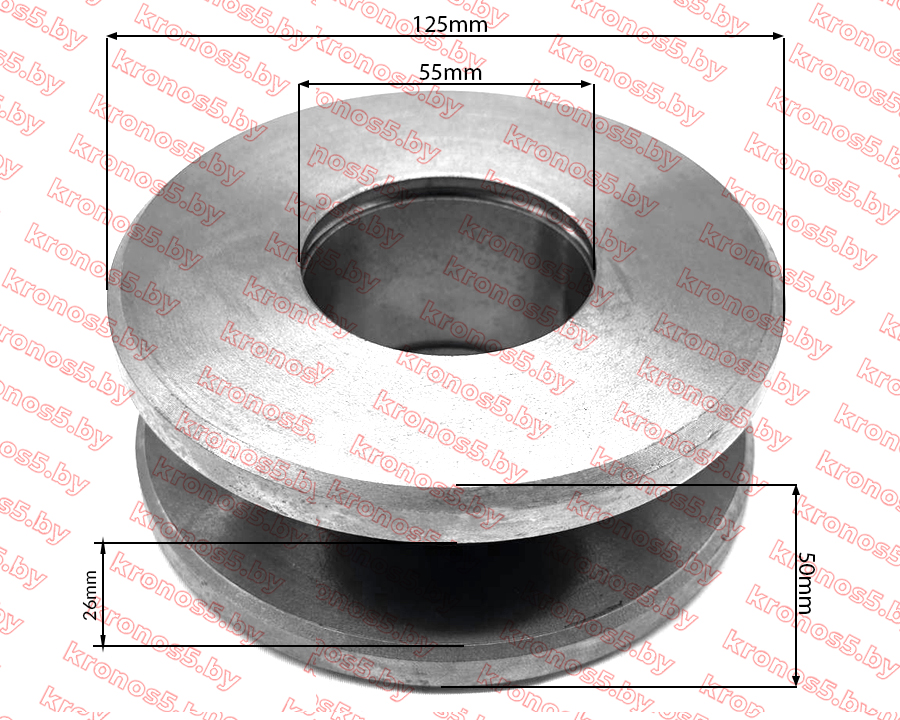 «Шкив (ролик) ремня направляющий на большое колесо Anna открытый» - фото 3