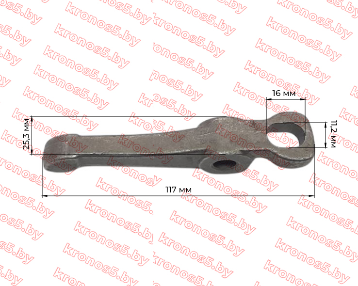 «Рычаг выжима сцепления (лапка) DONGFENG 244 G2 (2-х дисковая корзина сцепления)» - фото 3