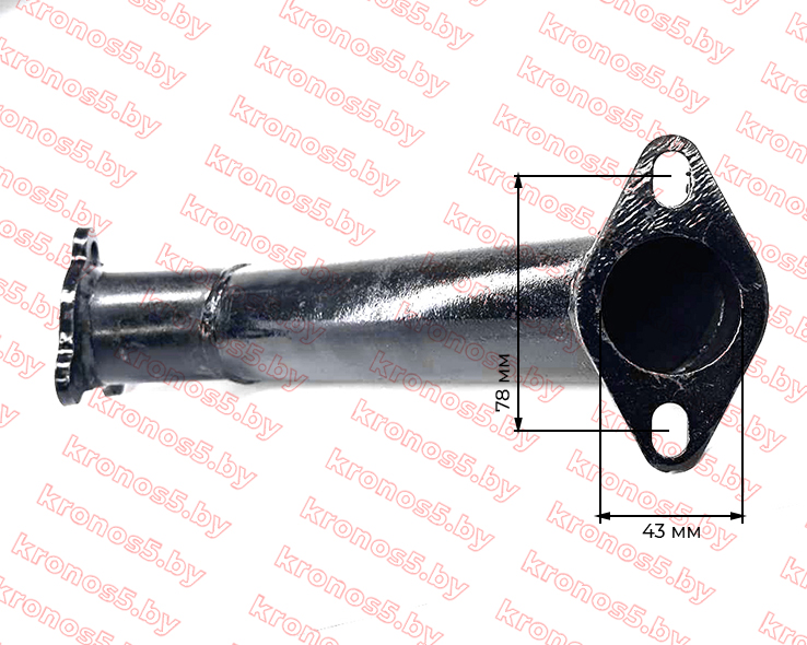 «Коллектор выпускной KM130/KM138 2/3 отв (железный)» - фото 3