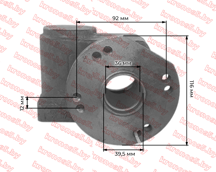 «Корпус рулевого механизма левый выход» - фото 3