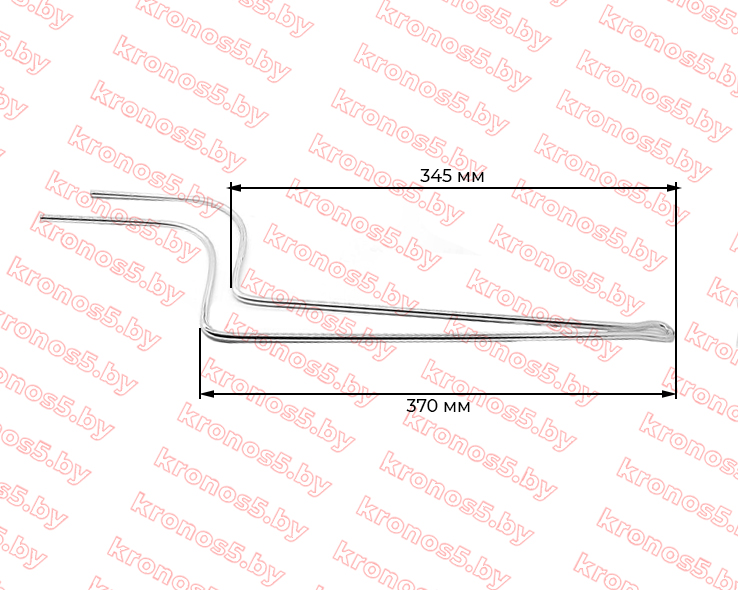 «Зуб (палец) граблей "солнышко" оцинкованный» - фото 2
