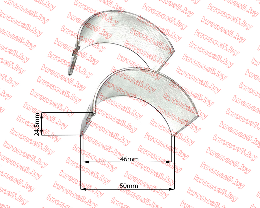 «Вкладыши шатуна R180/180N 0,25мм» - фото
