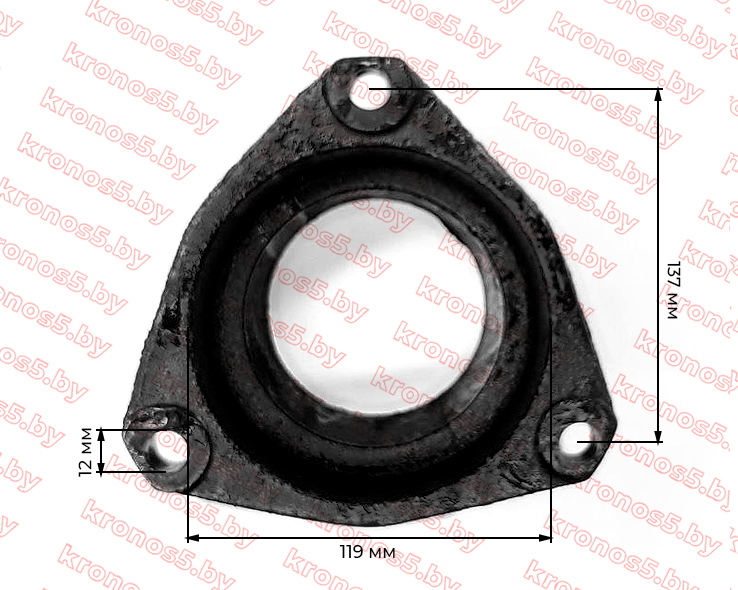 «Шкив маховика 3-х ручейковый Ф=135 мм (болт ф 12мм)  R190/195/195N» - фото 2 «Шкив маховика 3-х ручейковый Ф=135 мм (болт ф 12мм)  R190/195/195N» - фото 2