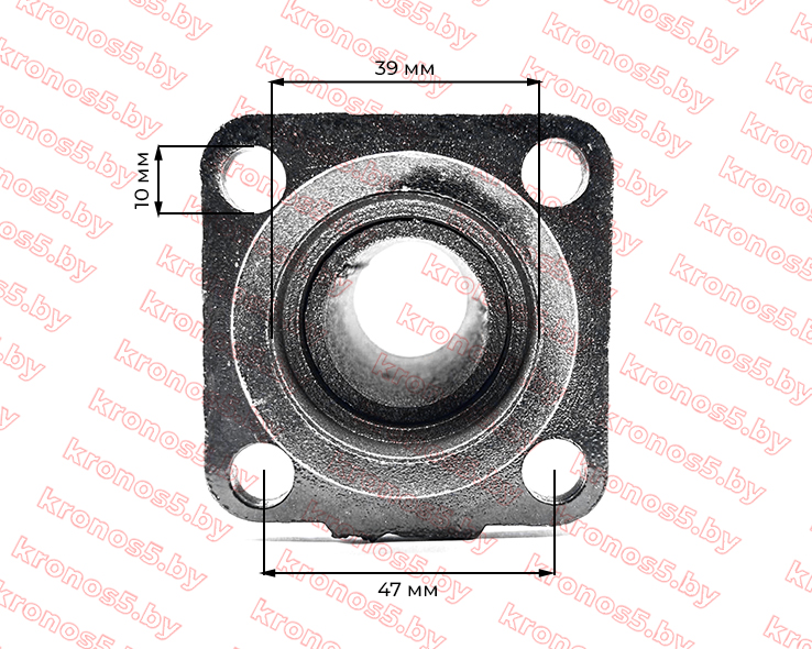 «Корпус левой трансмиссии L=122 (141) мм  роторной косилки к мотоблоку» - фото 3