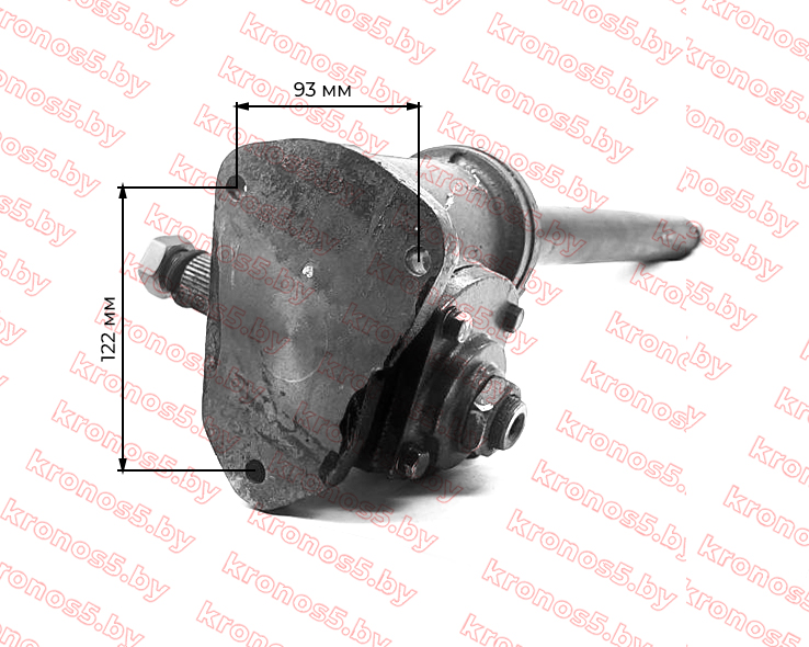 «Рулевая колонка в сборе Кентавр (224) h-575 мм., 93*122 мм» - фото 3