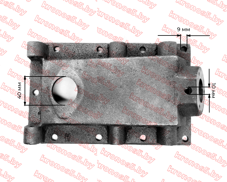 «Крышка верхняя КПП/6 мотоблока (1 отверстие) крепление кулисы на 3 болта» - фото 2