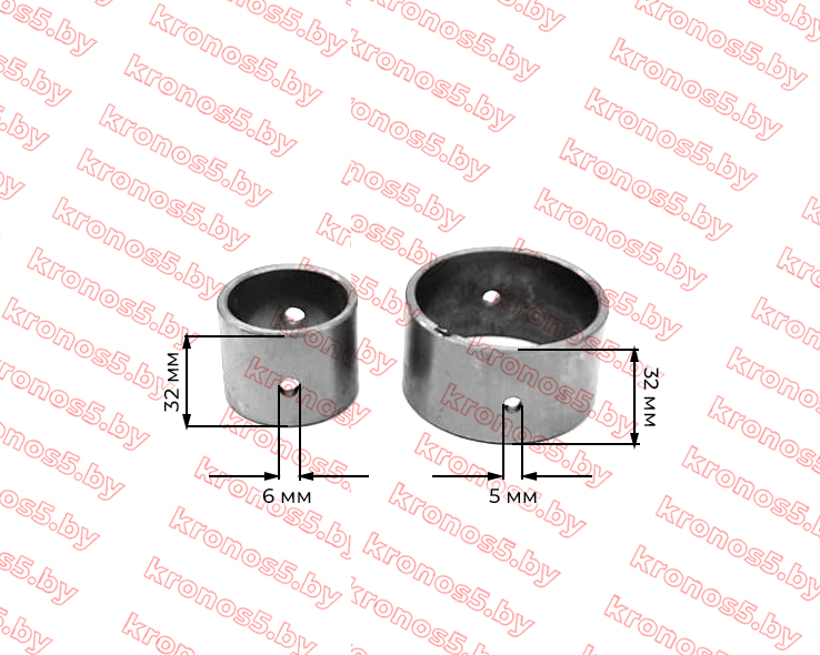 «Комплект втулок распредвала KM138 SF138» - фото 3