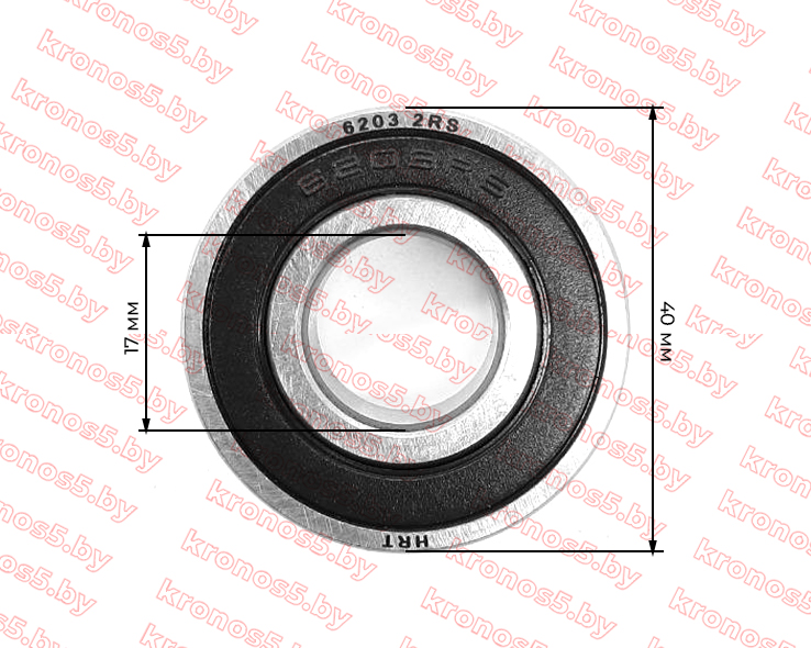 «Подшипник 180203 (6203 2RS)» - фото 2 «Подшипник 180203 (6203 2RS)» - фото 2