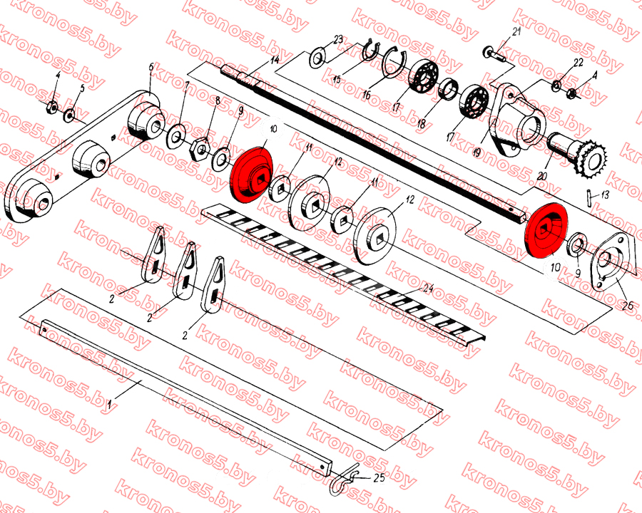 «Диск резиновый сортировочного стола крайний Anna» - фото 4