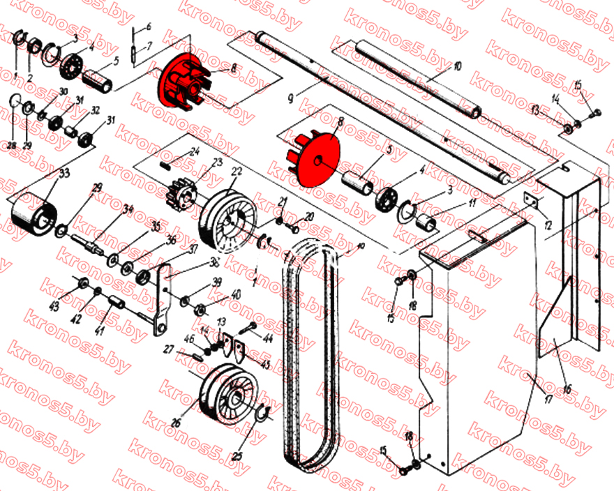 «Звезда приводная Z-8 транспортера горки под штифт Anna» - фото 4