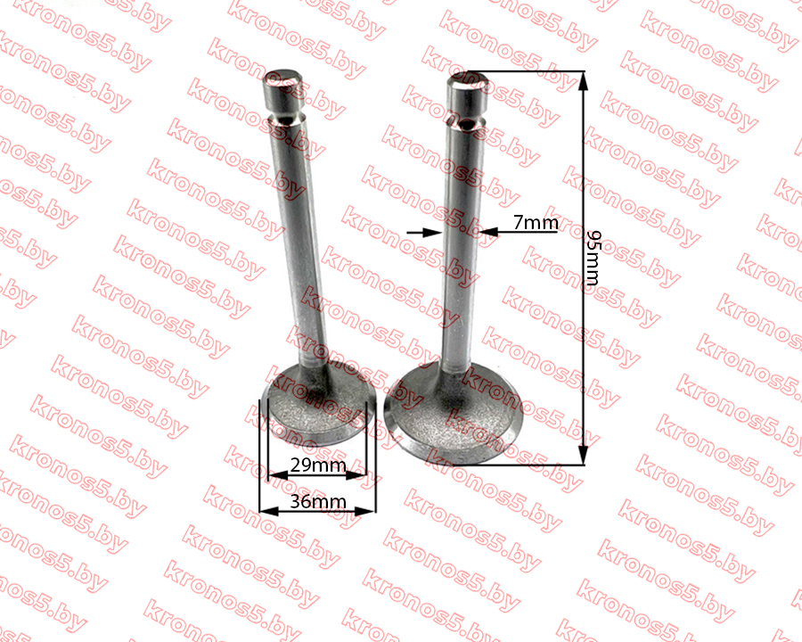 «Клапаны впуск+выпуск (пара) для двигателя 186F» - фото