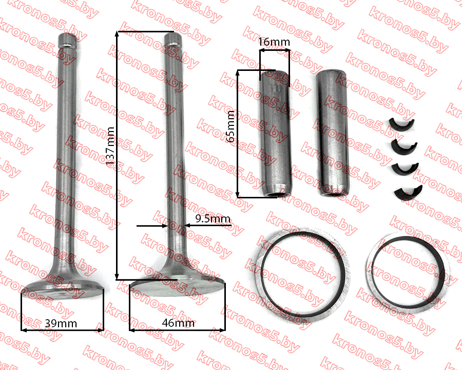 «Клапаны впуск/выпуск, направляющие, седла КМ130/138» - фото «Клапаны впуск/выпуск, направляющие, седла КМ130/138» - фото