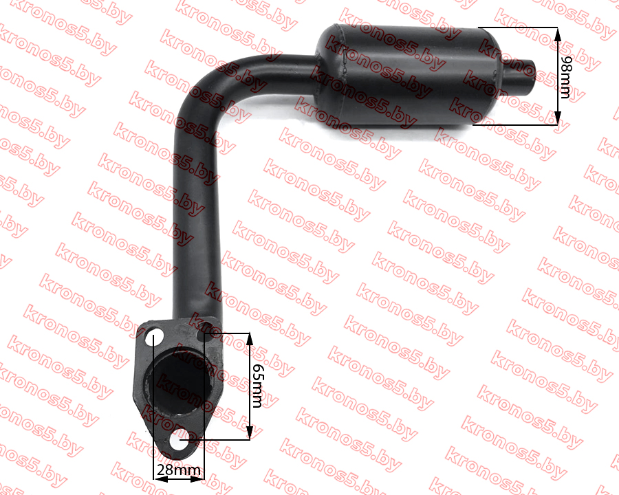 «Глушитель R195/195N 3 отв (с выходом вниз)» - фото