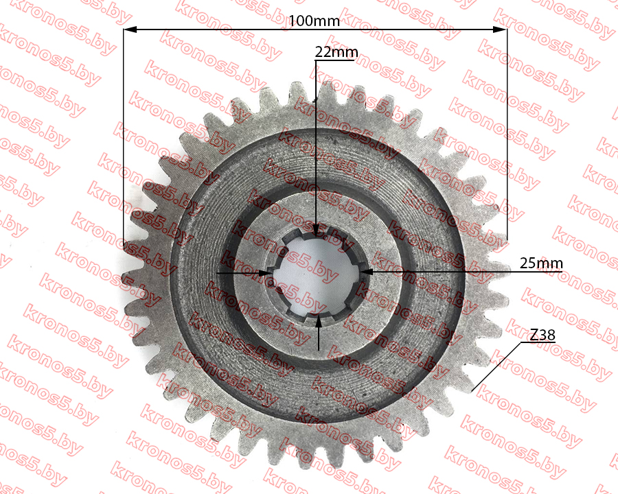 «Шестерня ведомая 2 передачи Z-38 КПП/6» - фото