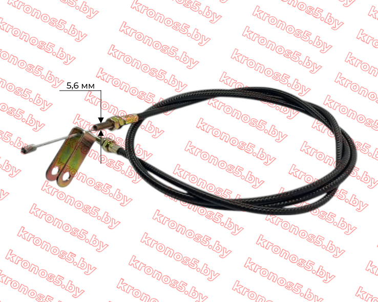 «Трос газа L-1550 mm (верх трос, низ вилка) - Минитрактор» - фото