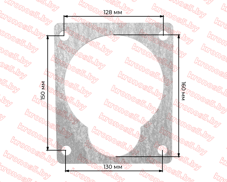 «Прокладка переходная плита/корпус КПП 9-18 л.с.» - фото 2