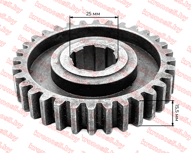«Шестерня тормозная  КПП/6 к мотоблоку с водяным охлаждением Z-32» - фото 5