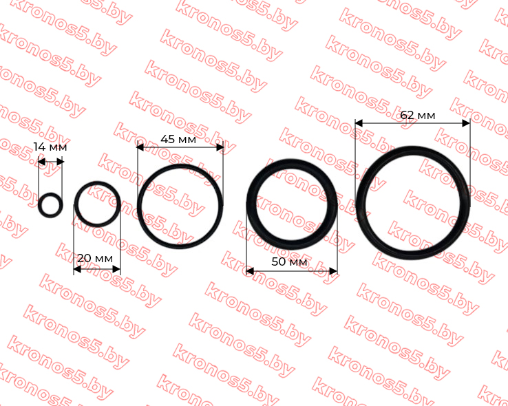 «Ремкомплект уплотнительных колец гидробака (подъемного механизма).» - фото 4