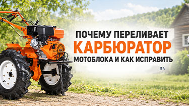 Почему переливает карбюратор мотоблока и как исправить