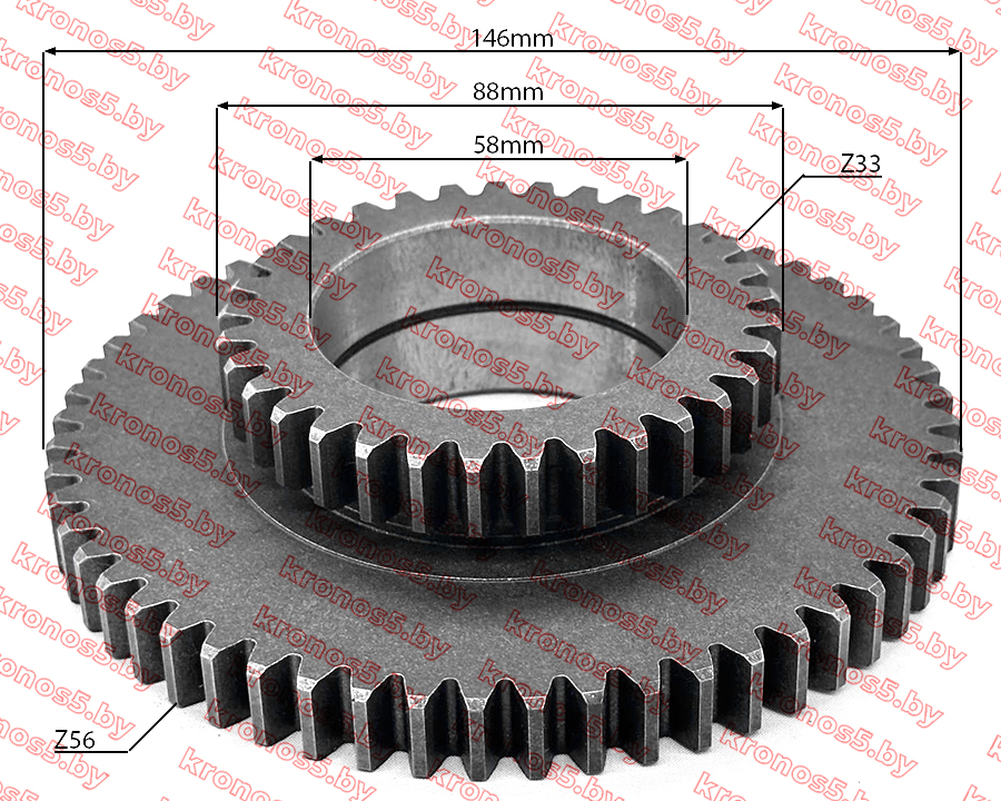 «Шестерня раздаточной коробки промежуточная Z-56/33 (224)» - фото