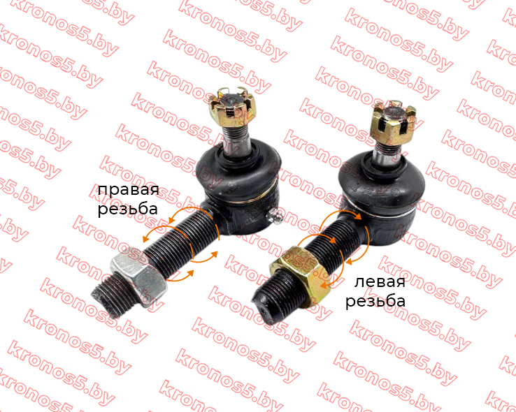 «Рулевой наконечник М18*1,5 мм (пара левая/правая резьба) конус 12/14 мм» - фото