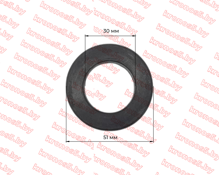 «Кольцо опорное уплотнительное (30x51x12) Кентавр/Уралец 180, 220» - фото 3