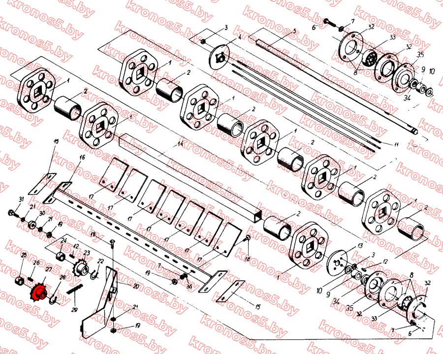 «Звездочка цепная привода выгрузного бункера Z-12 Ф=35 мм ANNA-BOLKO» - фото 4