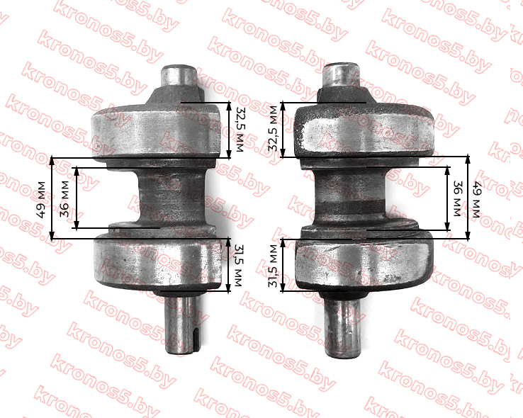 «Комплект балансиров коленвала KM130/KM138 (верхний и нижний)» - фото 4