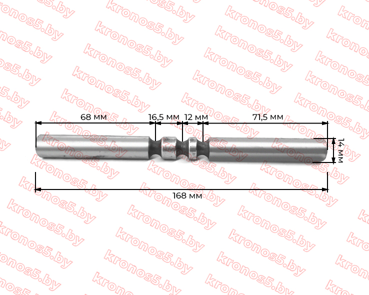 «Ось вилки 1/зад. передач Кентавр Т24» - фото 2