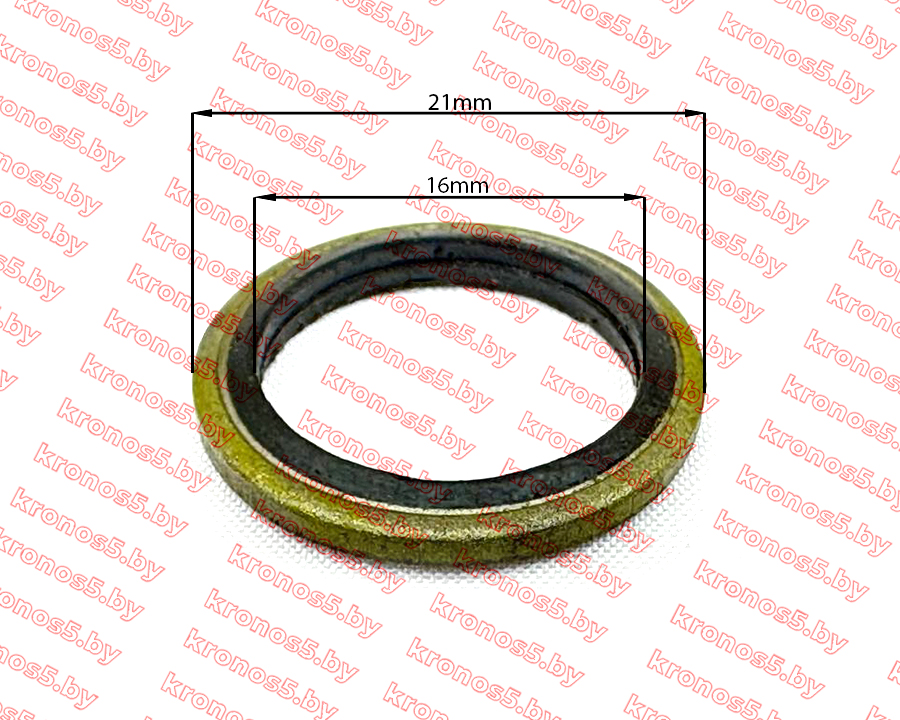 «Шайба прорезиненная под фитинг М16 уплотнительная» - фото