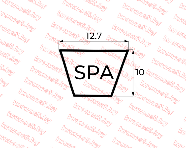 «Ремень SPA 3150 Lw / 3104 Li / 3167 La (косилка 1,85 м.)» - фото 2