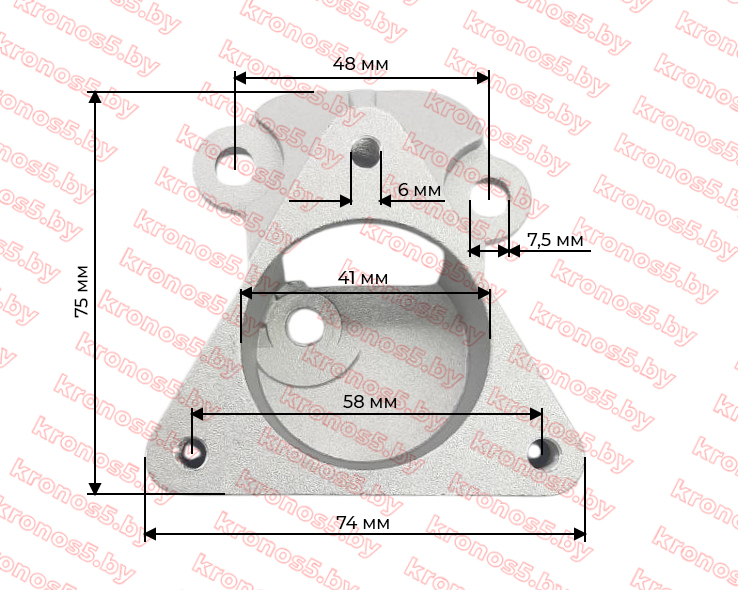 «Впускной коллектор малый 178F» - фото 4